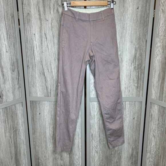 Lululemon Pants Trousers Mauve Color Tapered Slim Leg Pockets Size 28 - Picture 1 of 9